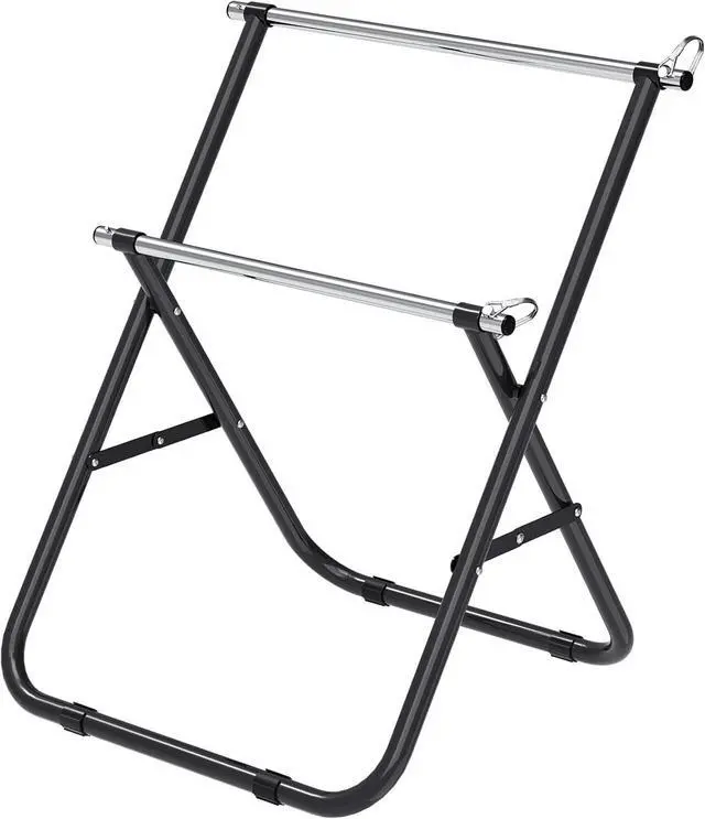 Main image of Insaga Wire Spool Rack High-Durability Wire Dispenser Rack Portable Cable Caddy Wire Reel Holder with 15mm Diameter Rod, Load Capacity up to 45 kg, Double Decker/Single Axle (Black-Double Axle)