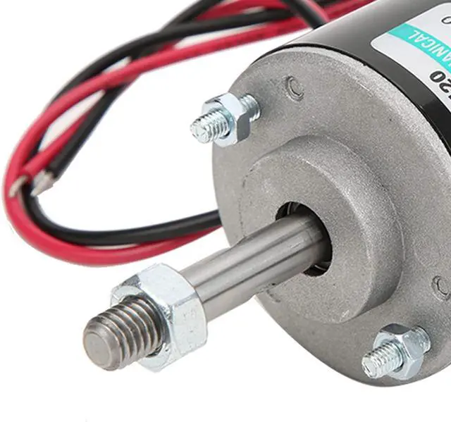 Alt view image 3 of 6 - DC 12V Electric Brushed Motor High Speed CW/CCW Permanent Magnet Motor Replacement Low Noise for DIY Home Project Robot 30W (DC 12V 3500RPM)
