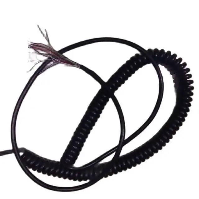 Alt view image 2 of 4 - CNC Handwheel Shield Cable 7 Cores to 26 Cores Industrial Manual Generator Coiled Spring Retractable Coil(17 Cores Stretch 5 Meters)