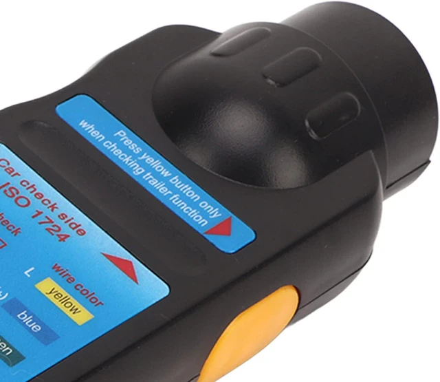 Alt view image 3 of 7 - 7 Pin Trailer Plug Tester, 7 Way Trailer Wiring Tester, 12V Round Trailer Light Tester, with LED Light, 7 Way Trailer Light Circuit Connector Tester for RV Truck, Pickup
