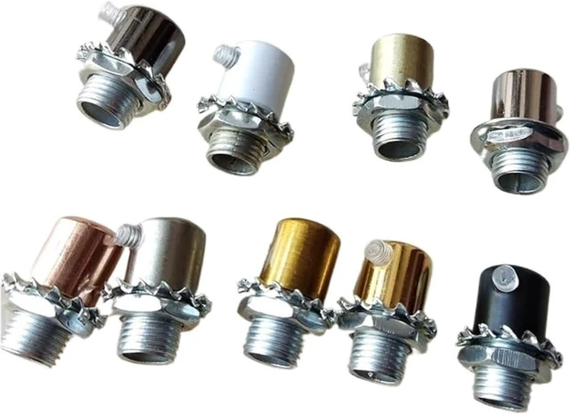 Main image of Adjustable Cable Gland Joints,10pieces/lot D12*H13mm M10 Threaded Wire Lock Metal Cable Grips Cable Glands Connectors with Clear Screw Cable Strain Relief(Nickel)