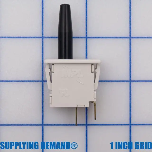 Alt view image 2 of 7 - Supplying Demand 42-22692-08 HVAC Furnace Push Button Door Switch Replacement 1/4 Inch Quick Connects