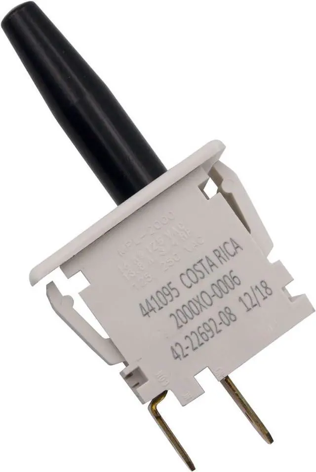 Alt view image 3 of 7 - Supplying Demand 42-22692-08 HVAC Furnace Push Button Door Switch Replacement 1/4 Inch Quick Connects