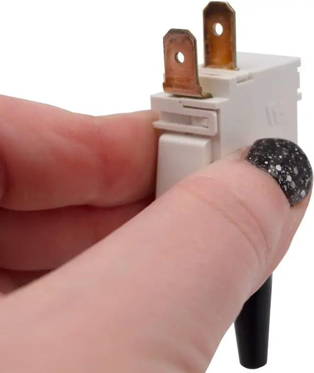 Alt view image 7 of 7 - Supplying Demand 42-22692-08 HVAC Furnace Push Button Door Switch Replacement 1/4 Inch Quick Connects