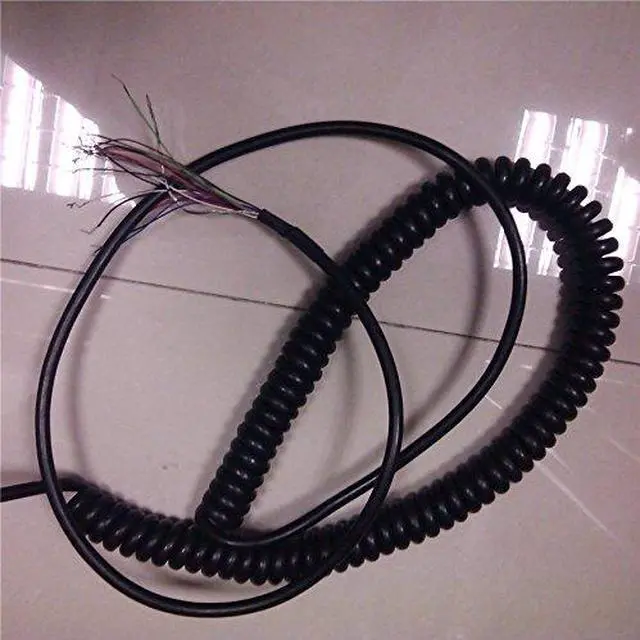 Alt view image 2 of 5 - 21 Cores Spring Spiral Cable 3 to 4 Meters Length CNC MPG Handheld Encoder Manual Pulse Generator