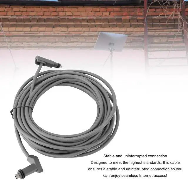 Alt view image 5 of 7 - Rectangular Satellite V2 Replacement Cable, Cable Extension, Waterproof Satellite Replacement Cable with Wire Nail for Rectangular Satellite V2 (75ft