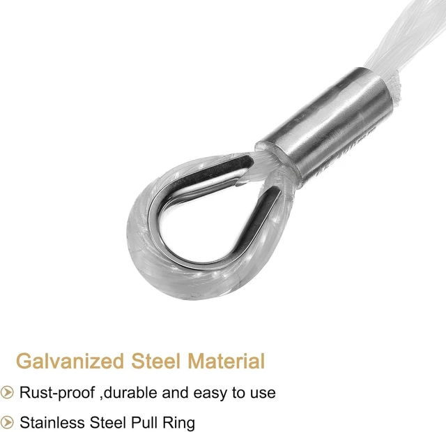 Alt view image 4 of 6 - MECCANIXITY Cable Pulling Grip for 95-120MM/3.74''-4.72'' Cables, Nylon Anti-wear Wire Pulling Grip Sock Kit 1.8 M/5.9Ft Flexible Eye Mesh Rope