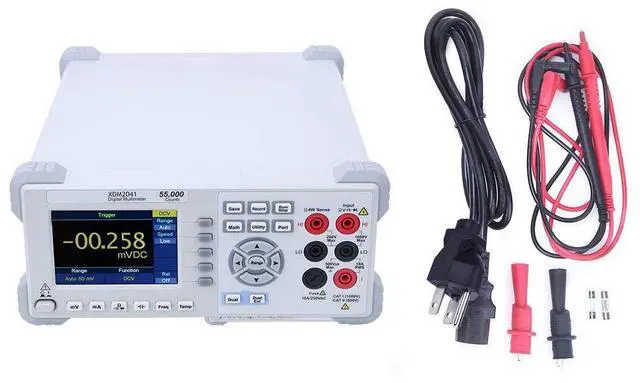Main image of XDM2041 Digital Multimeter AC DC Current Voltage 3.7in Screen True RMS 55000 Counts Two Line Display Desktop Type(US Plug 100 240V)
