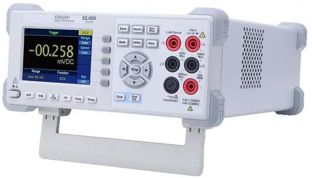 Alt view image 2 of 7 - XDM2041 Digital Multimeter AC DC Current Voltage 3.7in Screen True RMS 55000 Counts Two Line Display Desktop Type(US Plug 100 240V)