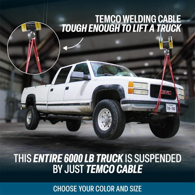 Alt view image 5 of 7 - TEMCo WC0001-5 ft 2/0 Gauge AWG Welding Lead & Car Battery Cable Copper Wire BLACK | MADE IN USA