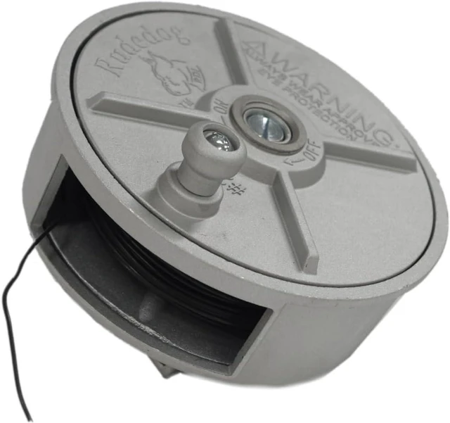 Alt view image 6 of 6 - Rudedog #274 Rodbuster Aluminum Tie Wire Reel, Lightweight, Ambidextrous, 12-18 Gauge Tie Wire Coil, Smooth Action Ironworker Tool