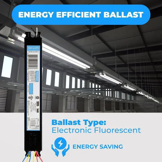 Alt view image 4 of 5 - OHLECTRIC Replacement for ICN4P32-SC 2&3 Lamp - T8 Fluorescent Ballast, Electronic Ballast Replacement 120-277 Volt, Instant Start - Standard and Energy Efficient Ballasts - UL Approved