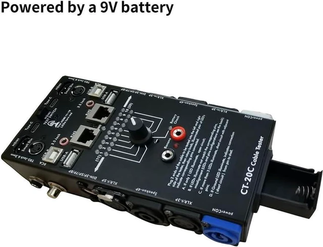 Alt view image 4 of 7 - CT-20C 16-in-1 Multi-Function Audio Cable Tester XLR Signal Line for Special Electronic Cable Testing Tool