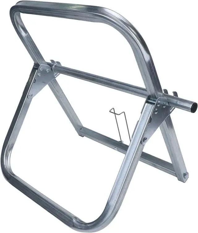 Main image of Steel Single Spool Cable Rack With Axle Design, Wire Reel Dispenser Holder For 30Cm Diameter Spools, Compact Organizer For Workshop Garage