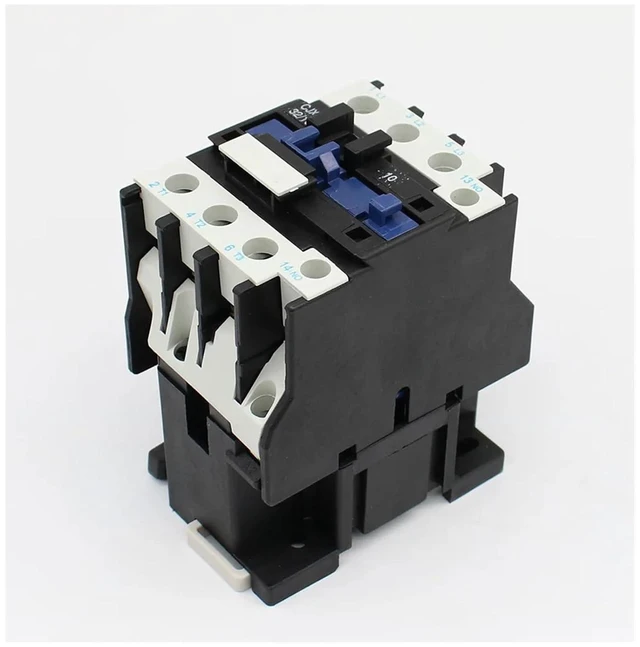 Alt view image 4 of 6 - AC Contactor CJX2-3210 32A NO 3-Phase DIN Rail Mount Electric Power Contactor 24V 36V 110V 220V 380V (Color : AC110V)