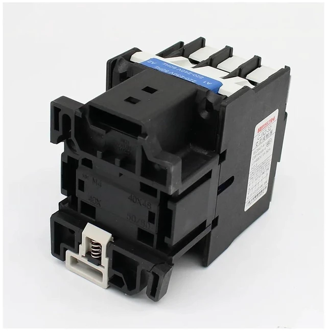Alt view image 5 of 6 - AC Contactor CJX2-3210 32A NO 3-Phase DIN Rail Mount Electric Power Contactor 24V 36V 110V 220V 380V (Color : AC110V)