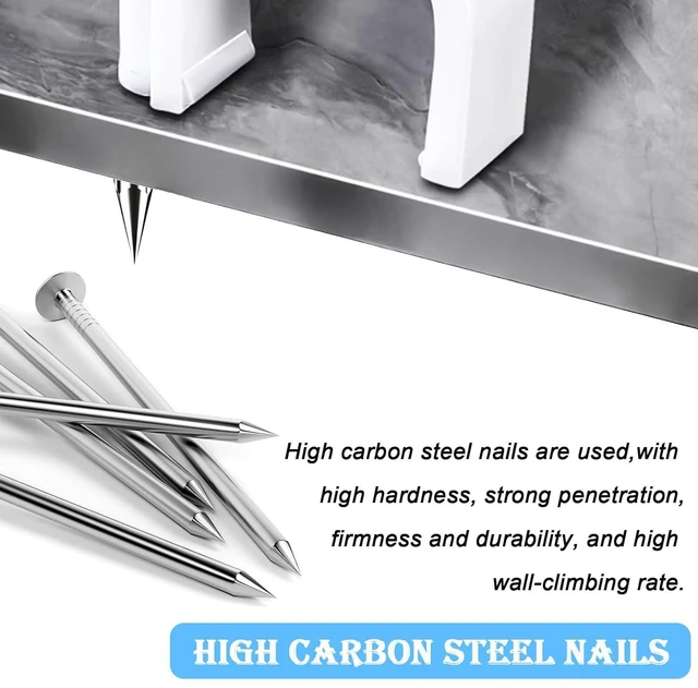 Alt view image 4 of 6 - mxuteuk 430PCS Cable Clips with Steel Nails,4/6/8/10mm Round White Cable Wire Clips,Wall Clips for Cords,Cable Cord Clips for RG6 RG59 CAT6 RJ45