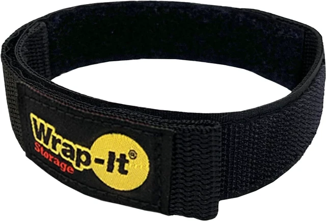 Main image of Quick-Straps by Wrap-It Storage - 18" (8-Pack) Black - Hook and Loop Hose and Cable Organizers