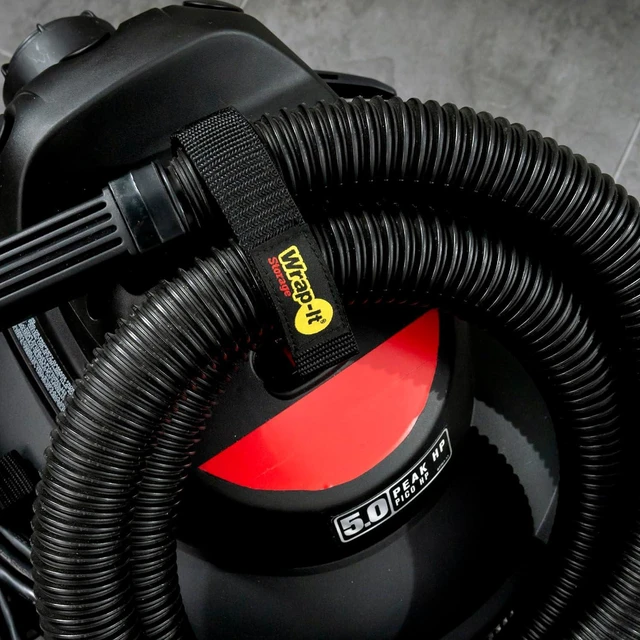 Alt view image 2 of 7 - Quick-Straps by Wrap-It Storage - 18" (8-Pack) Black - Hook and Loop Hose and Cable Organizers