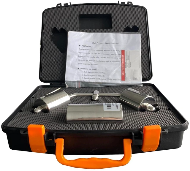 Main image of Ball Press Pressure Tester Ball Pressure Tester Ball Pressure Apparatus with Diameter 50mm Pressure 20N±0.2N for Heat Testing Test IEC60335 IEC61010 Standard