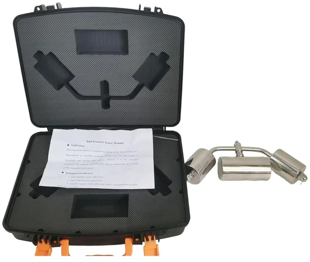 Alt view image 2 of 7 - Ball Press Pressure Tester Ball Pressure Tester Ball Pressure Apparatus with Diameter 50mm Pressure 20N±0.2N for Heat Testing Test IEC60335 IEC61010 Standard