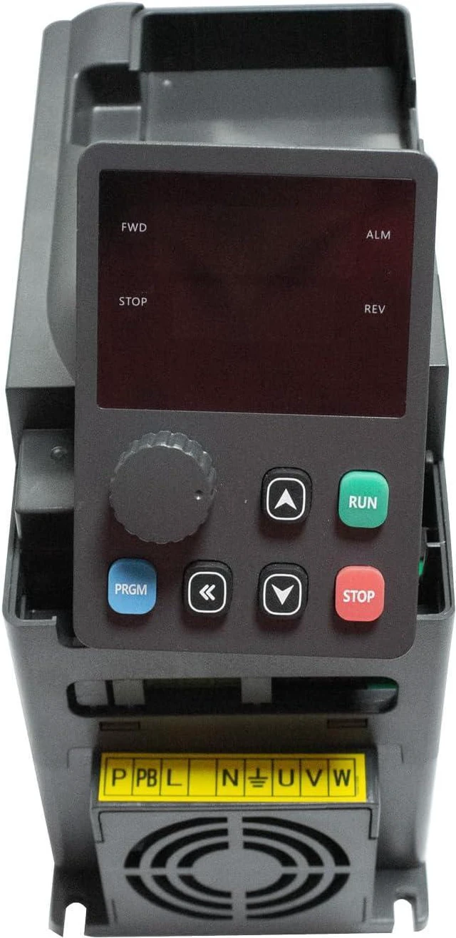 Alt view image 4 of 4 - Variable Frequency Drive: AC 220V 4KW 3HP 18A CNC VFD Single Phase to 3 Phase Converter for Spindle Motor Speed Control (Single Phase Input, 3 Phase Output)