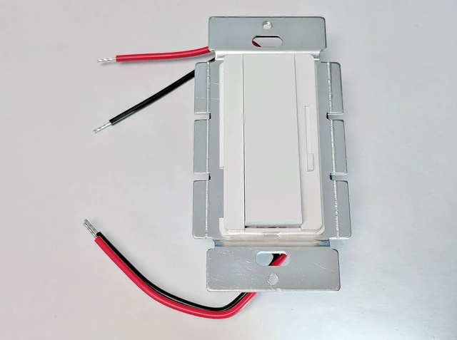 Main image of PWM LED Slide Dimmer 8A (Wall Plate) Low Voltage 12v/24v DC (Side Slider)