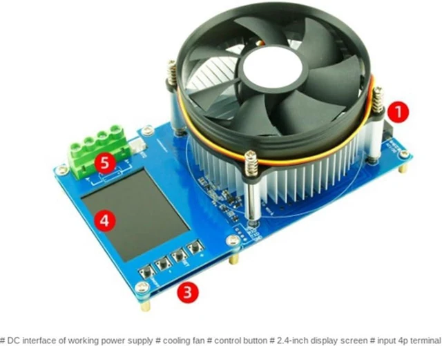 Alt view image 4 of 7 - 1Set 4 Modes Battery Capacity Tester CNC Type Electronic Load Discharge Tester 20A