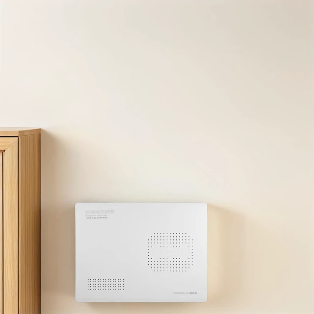 Alt view image 6 of 7 - Luxshiny 30x40x10cm Recessed Wall-Mounted Media Enclosure Box White, Built-in Multimedia Connector and Wiring