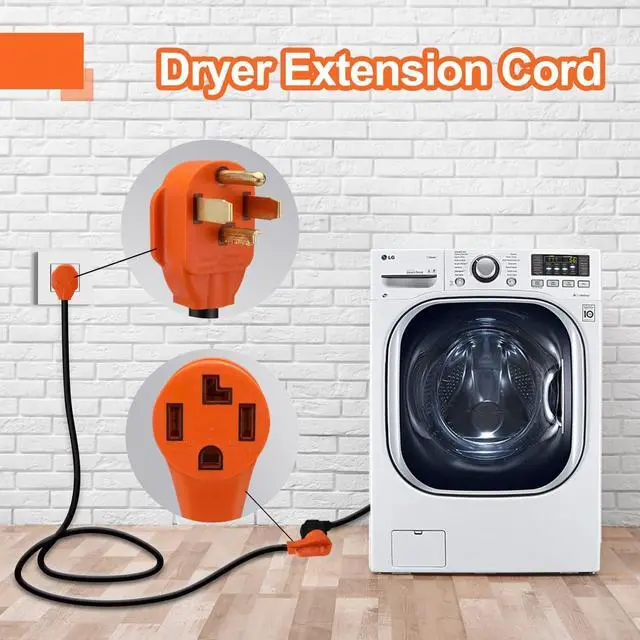 Alt view image 3 of 7 - Finderomend 25ft EV and Dryer Extension Cord,30 Amp 4 Prong Dryer Cord NEMA 14-30P to 14-30R 125/250V Fit for Electric Dryer/Tesla Model 3/S/X/Y Level 2 EV Charging Power Cable STW 10AWG UL/ETL Listed
