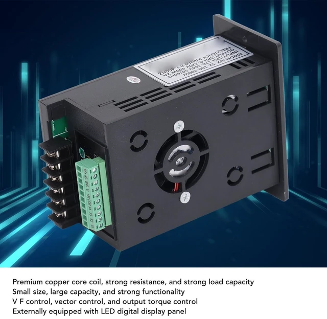 Alt view image 4 of 7 - Single Phase to 3 Phase Converter 3KW Inverter Frequency Converter with LED Display for Motor Control Wide Application