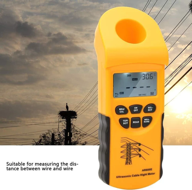 Alt view image 2 of 7 - Cable Height Meter, LCD Display 6 Cables Cable Height Measuring Instruments Cable Height Tester Kit with Plastic Box