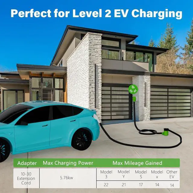 Alt view image 3 of 7 - 3 Prong Dryer Extension Cord 15 FT, NEMA 10-30P to NEMA 10-30R, STW, 10AWG, Heavy Duty Cord, for Dryer Power Extension and Level 2 EV Charging, 30Amp, 250V, 10-AWG Gauge, ETL Listed