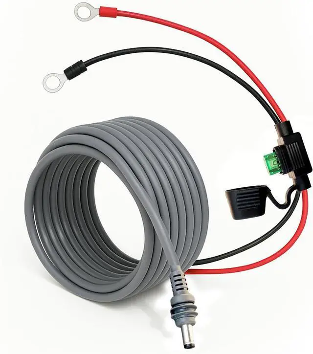 Main image of Starlink Mini Direct Battery Power Cable 3m High-Performance DC Extension Cord with Fuse Holder, Waterproof O-Ring Connector & Low Voltage Protection Ideal for Starlink Mini Battery Setup