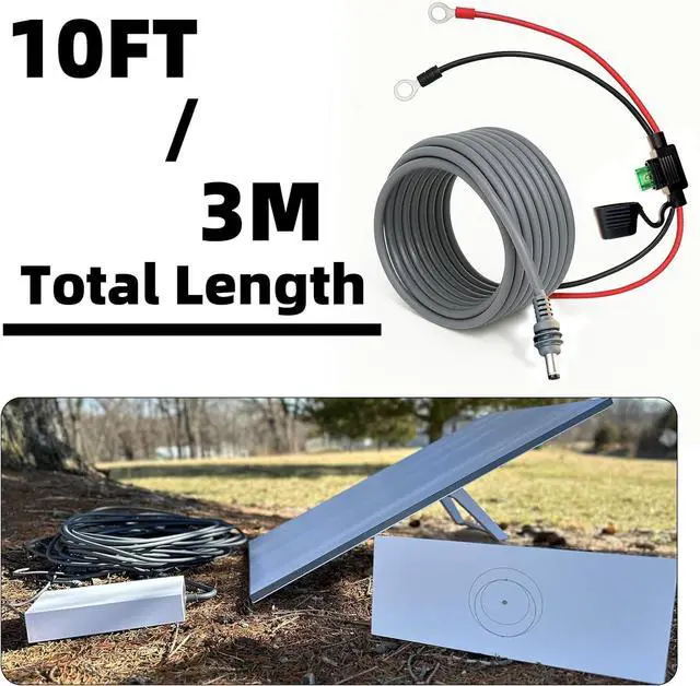 Alt view image 2 of 7 - Starlink Mini Direct Battery Power Cable 3m High-Performance DC Extension Cord with Fuse Holder, Waterproof O-Ring Connector & Low Voltage Protection Ideal for Starlink Mini Battery Setup