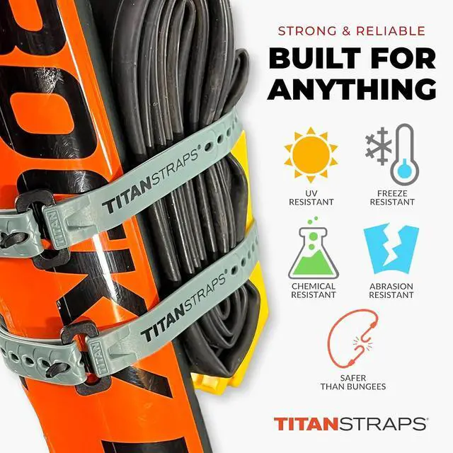 Alt view image 4 of 6 - Titan Utility Straps Mini Straps Set to Organize Computer Cables, Arts & Crafts, and Fishing Rods (10" Length / 4-Pack, Sunflower)