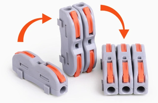 Alt view image 5 of 7 - Terminal Conductor, 50Pcs Quick Compact Conductors Soft Hard Wire Connectors Industrial Connector(SPL-3)
