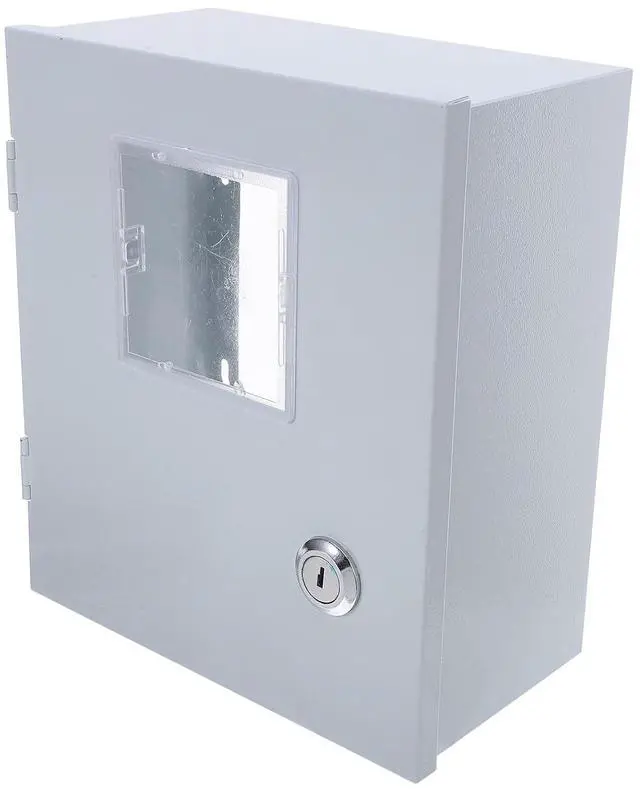 Main image of HOMSFOU Outdoor Iron Electric Meter Box Cover 155x180x100mm Hollow Waterproof Electrical Distribution Case