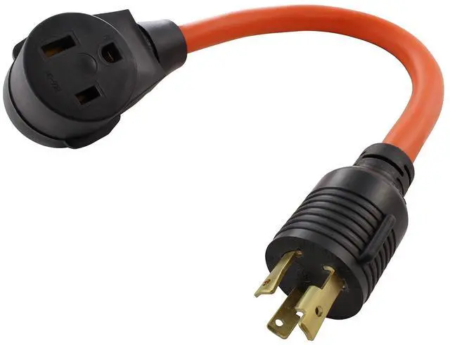 Main image of AC WORKS 6-50 Welder Adapter (L6-30 30A 250V 3-Prong Locking to 6-50)