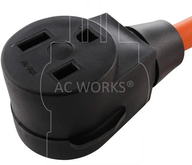 Alt view image 4 of 5 - AC WORKS 6-50 Welder Adapter (L6-30 30A 250V 3-Prong Locking to 6-50)
