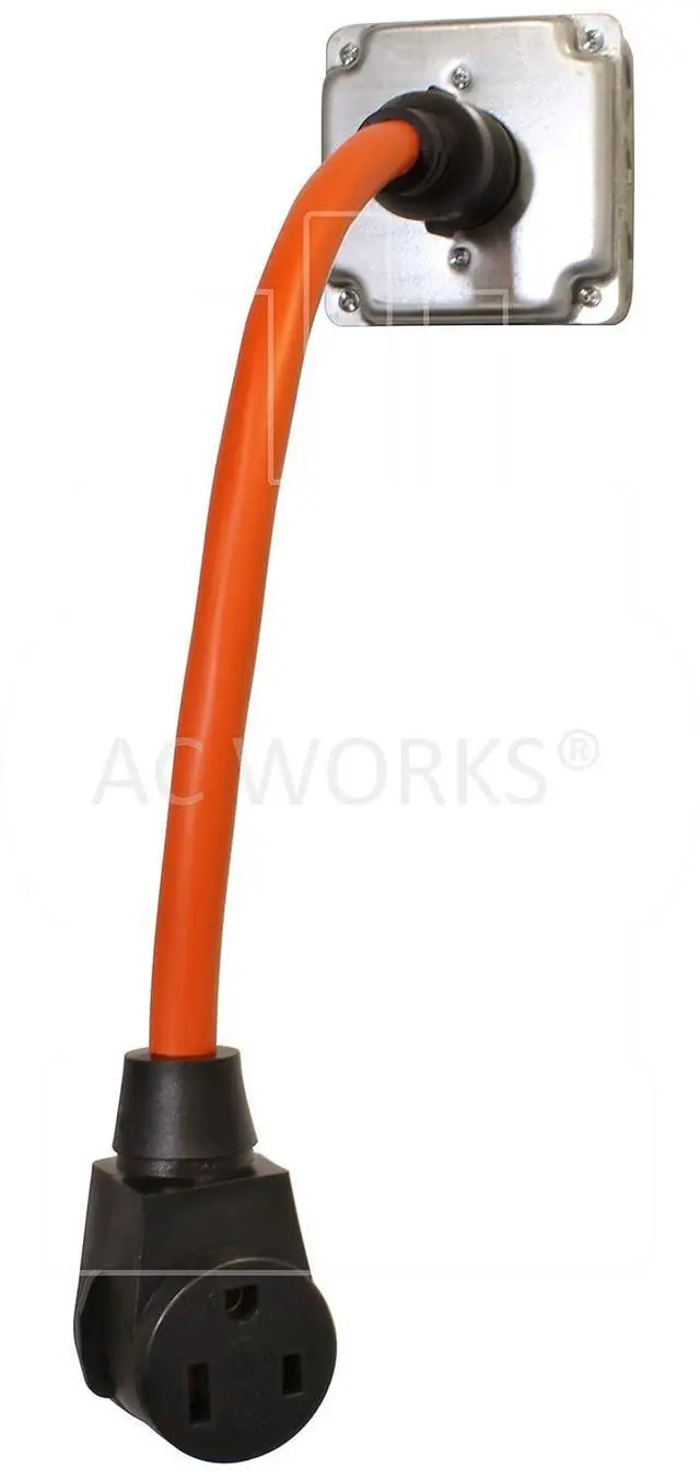 Alt view image 5 of 5 - AC WORKS 6-50 Welder Adapter (L6-30 30A 250V 3-Prong Locking to 6-50)