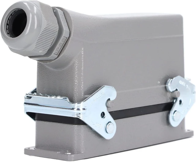 Alt view image 6 of 7 - 24 Pin Rectangular Waterproof Connector, IP65 HighVoltage Power Adapter Plug and Socket, Waterproof Power Cable Connector 16A/500V