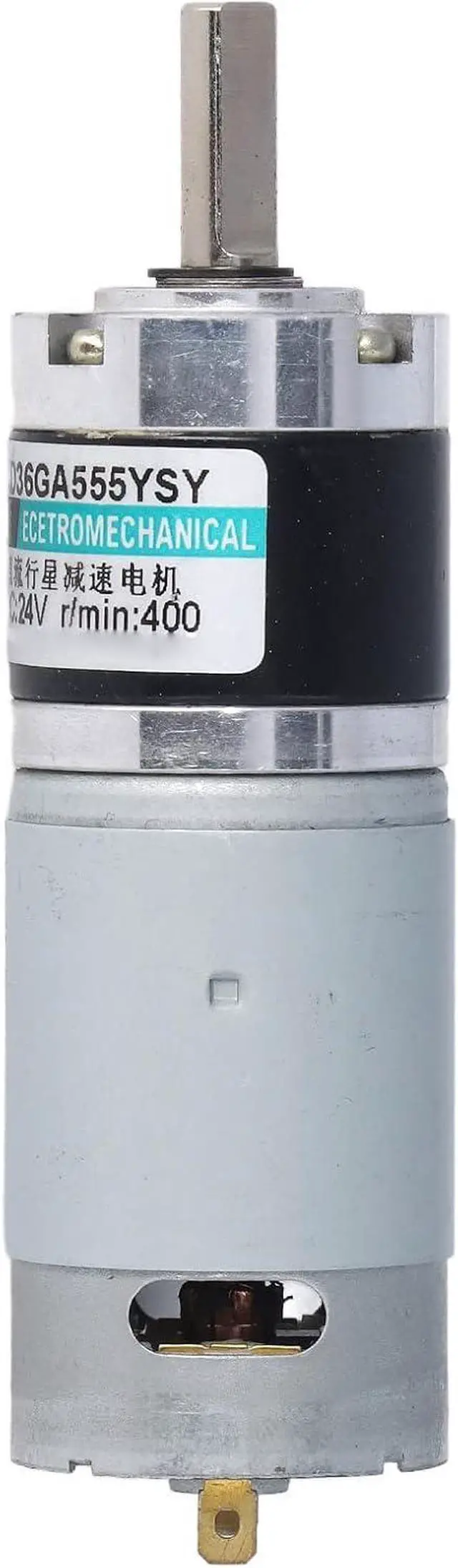 Main image of 24V DC Gear Motor 400 RPM CW/CCW Rotation Large Torsion Adjustable Speed for Diverse Applications