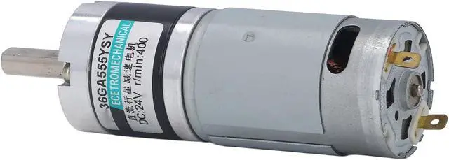 Alt view image 2 of 7 - 24V DC Gear Motor 400 RPM CW/CCW Rotation Large Torsion Adjustable Speed for Diverse Applications