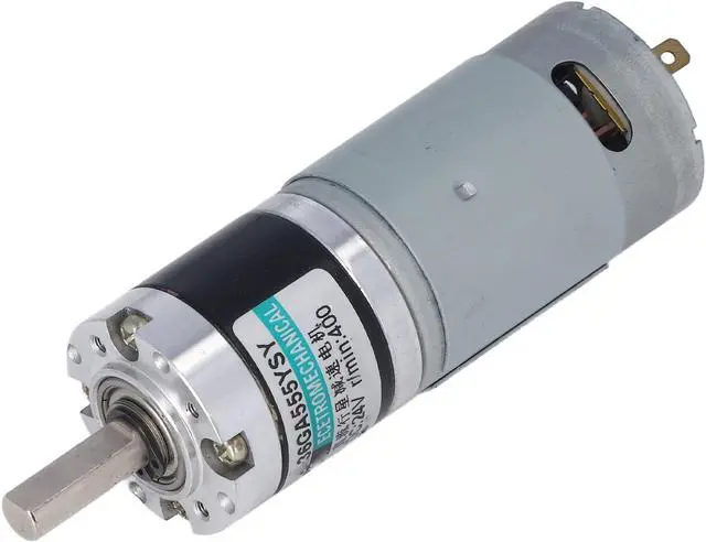 Alt view image 3 of 7 - 24V DC Gear Motor 400 RPM CW/CCW Rotation Large Torsion Adjustable Speed for Diverse Applications