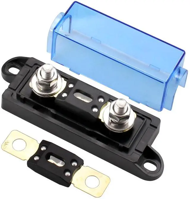 Alt view image 2 of 6 - 1 Way MEGA/AMG Fuse Holder 250A, Bolt Down Fuse M8 5/16" (2 Pack 250A Fuse + 1 Way Fuse Holder)