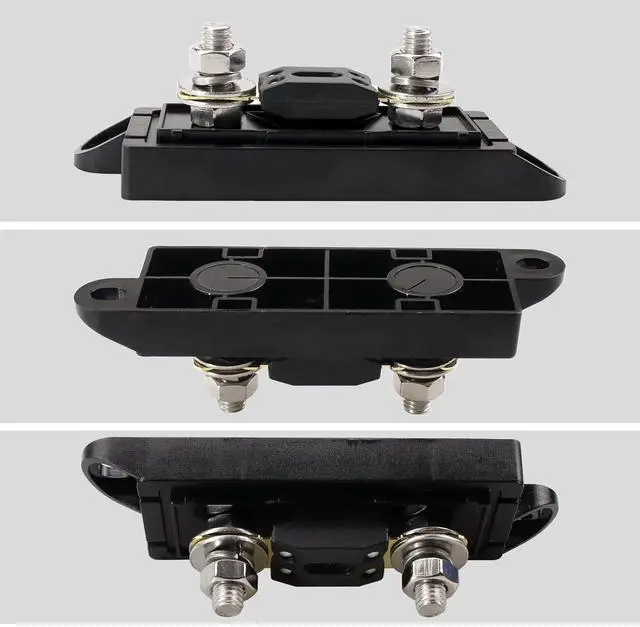 Alt view image 6 of 6 - 1 Way MEGA/AMG Fuse Holder 250A, Bolt Down Fuse M8 5/16" (2 Pack 250A Fuse + 1 Way Fuse Holder)