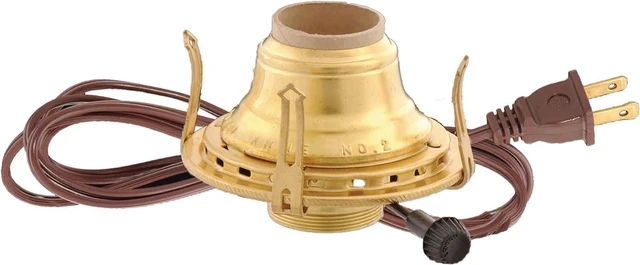 Alt view image 4 of 4 - B&P Lamp® #2 Queen Anne Electric Burner with White Cord