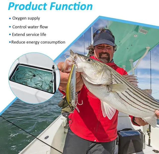 Alt view image 3 of 7 - Briidea 12V Livewell Timer Switch, Intelligent Aerator Timer with Adjustable Cycle Control, Waterproof & Corrosion-Resistant for Fishing Boats and Bait Tanks