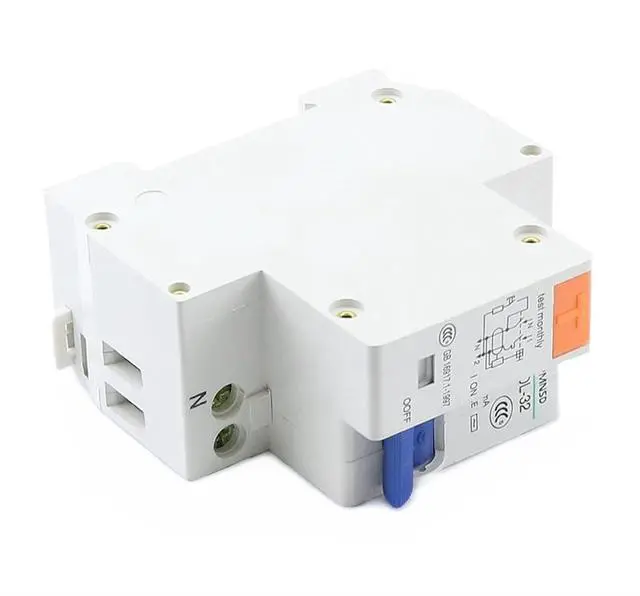 Alt view image 3 of 3 - DZ30L-32 1P+N Mini Circuit Breaker 230V Leakage Device Circuit Breaker DIN Rail Install 10A 16A 20A 25A 32A (Size : 32A)